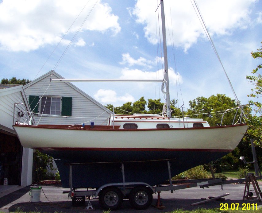 Restored hull, starboard side