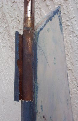 Delamination of Rudder Shaft