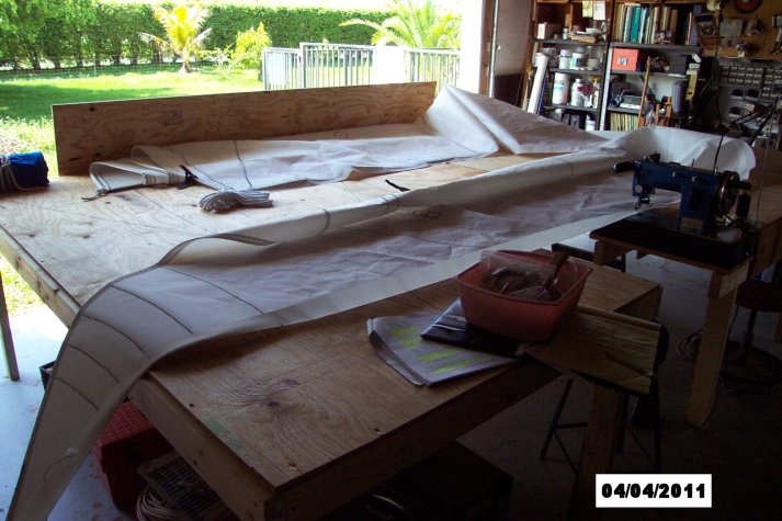 Sewing the Mainsail